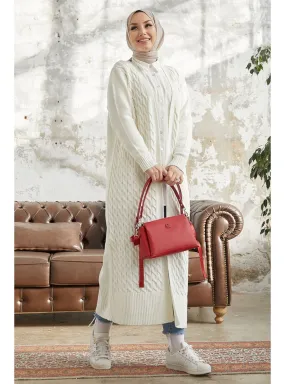 White - Unlined - Knit Cardigan